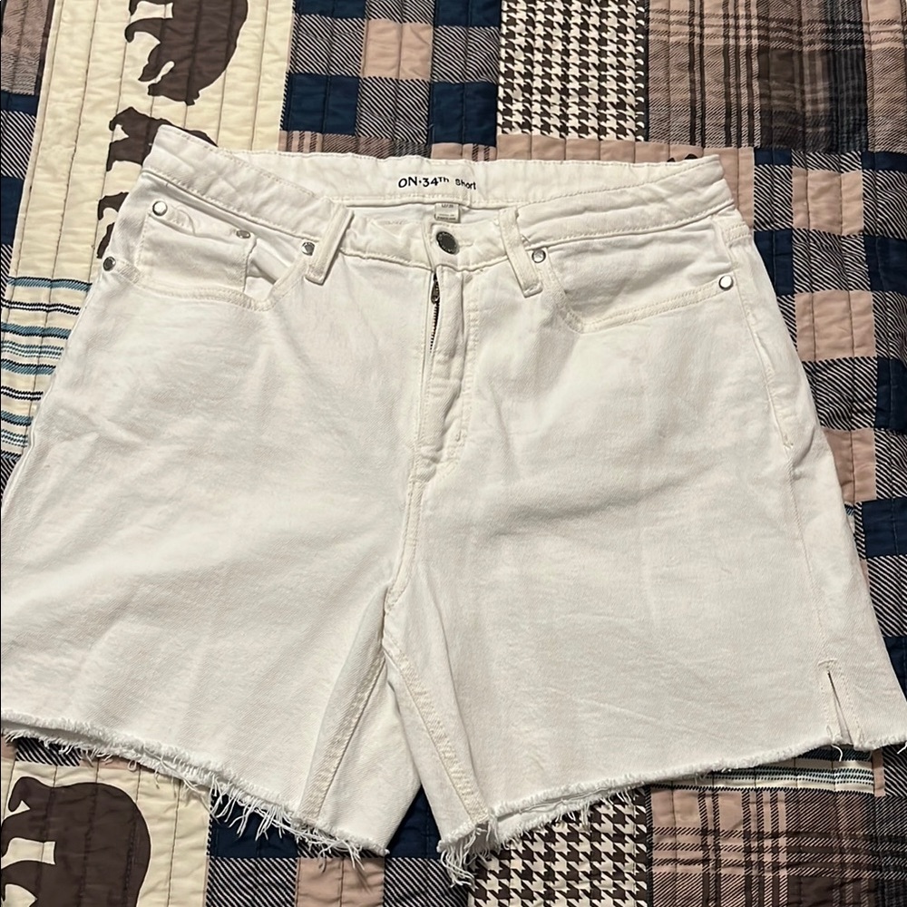 White Denim Women's Shorts - Picture 3 of 8